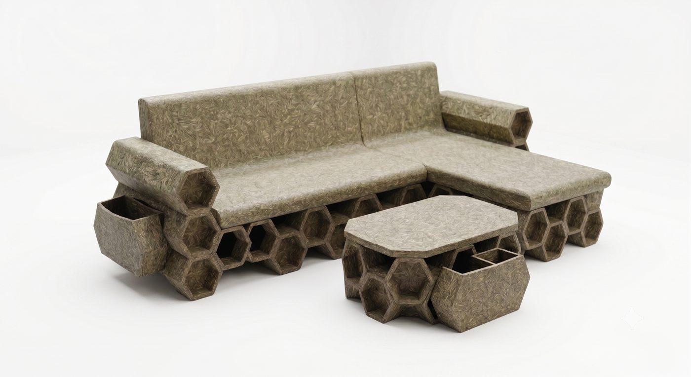 Sofa — 3 Seater L-Shaped